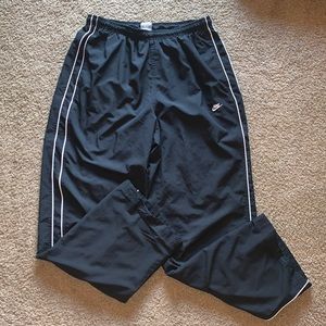 Nike black windbreaker athletic pants
